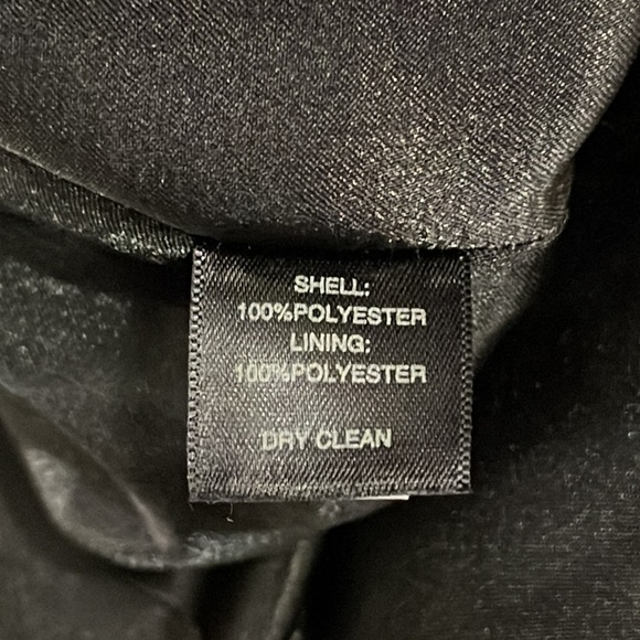 White House Black Market strapless black striped mini dress - size 6 - Picture 6 of 7